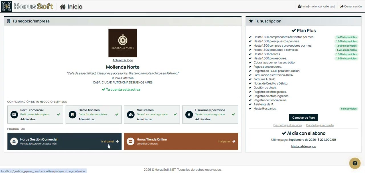 Horus Gestión Comercial